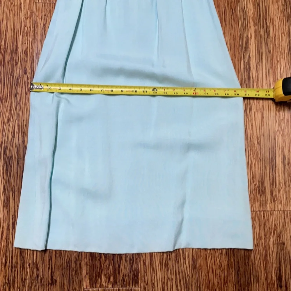 Vintage Anne Fogarty blue matching dress and jacket set size small